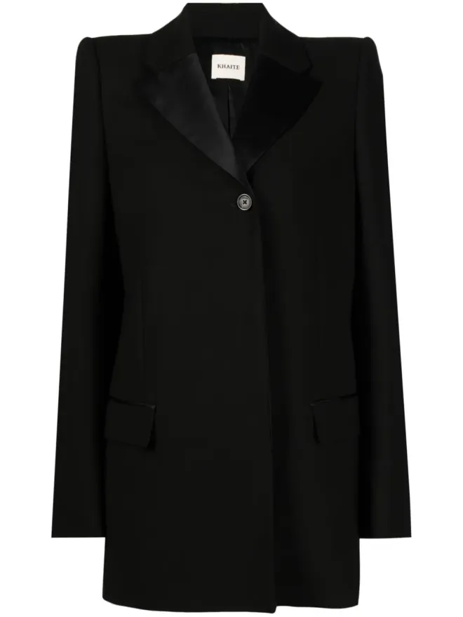 KHAITE KHAITE シングルブレスト コットンブレンド ブレザーの商品画像