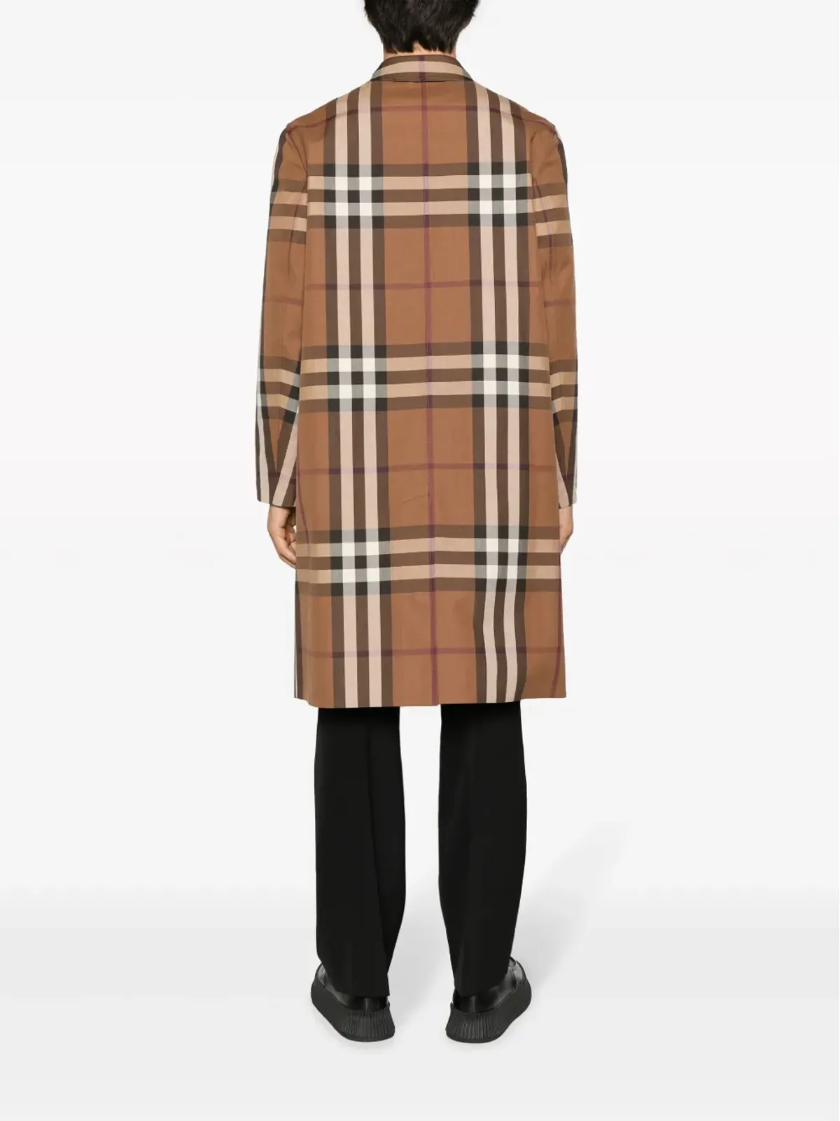 Burberry ヴィンテージチェック柄コットンコート - 画像4