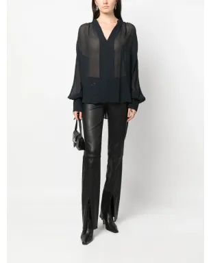 rag & bone ライトウェイト オーバーサイズ スプリットネック ブラウス - サムネイル2