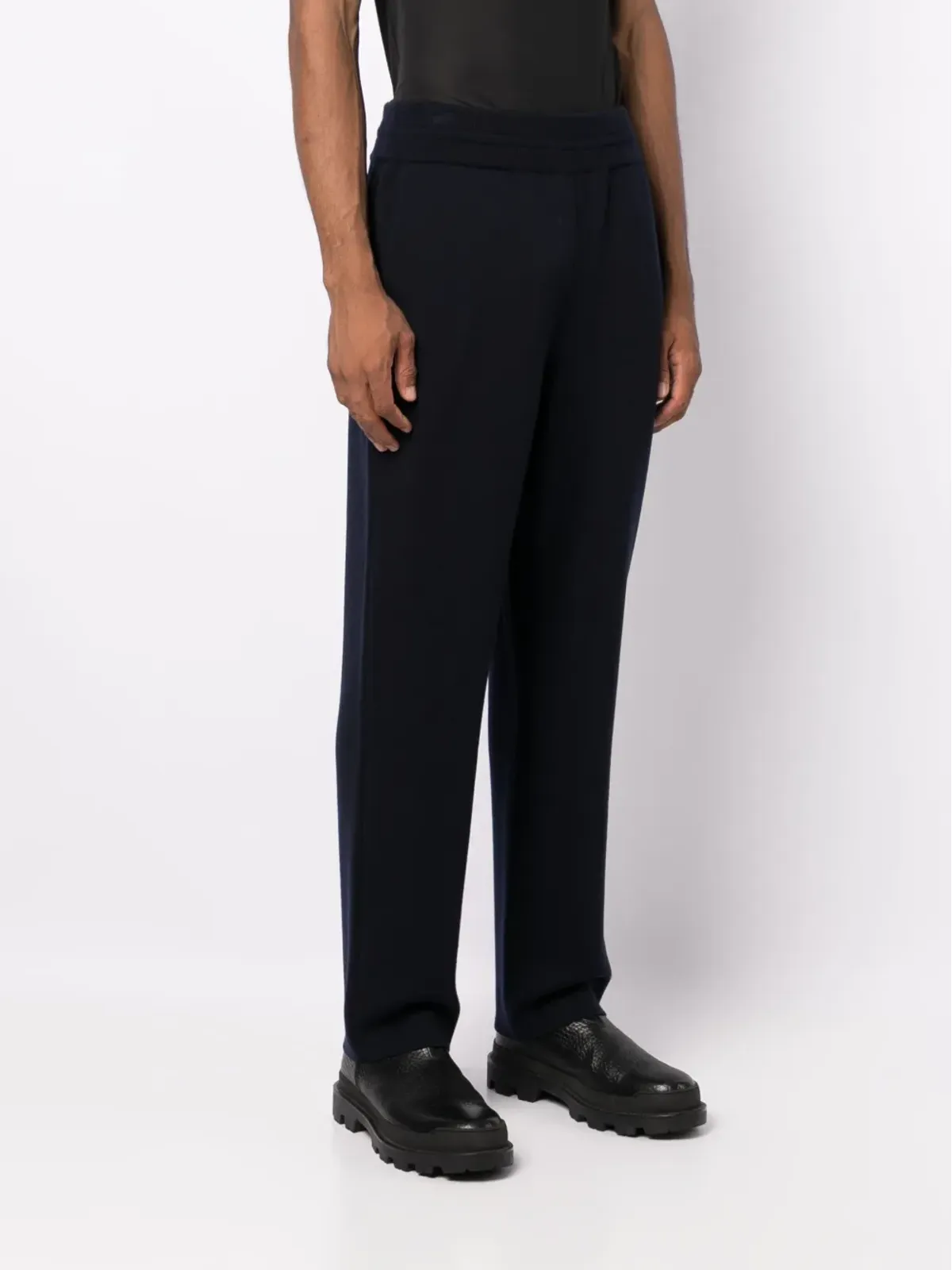 Lanvin ウールブレンド トラックパンツ ブルー - 画像3