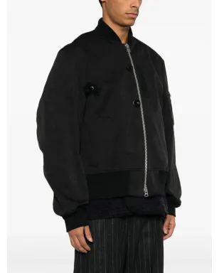 sacai レイヤード バンドカラー ボンバー ジャケット - サムネイル3