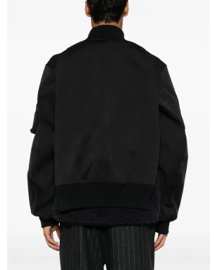 sacai レイヤード バンドカラー ボンバー ジャケット - サムネイル4