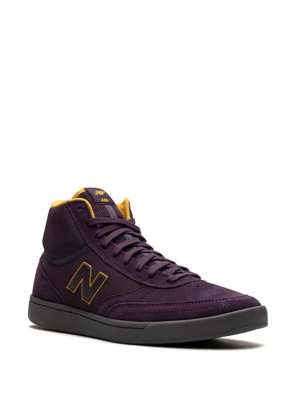 New Balance Numeric 440 High Purple/Yellow ハイカットスニーカー - 画像2