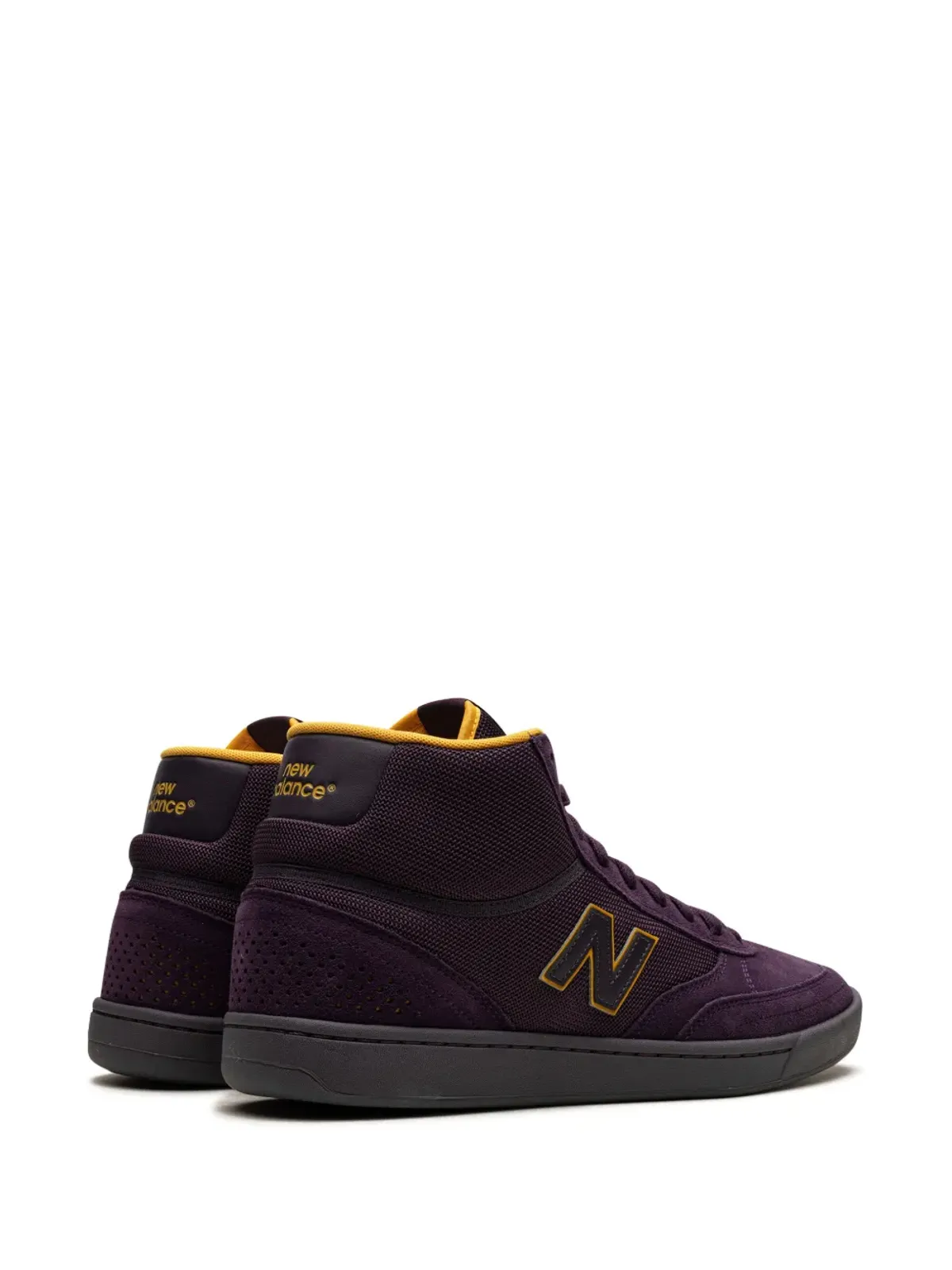 New Balance Numeric 440 High Purple/Yellow ハイカットスニーカー - 画像3
