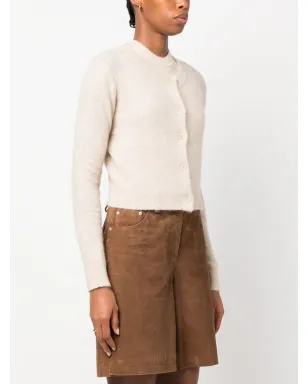 MARANT ÉTOILE Amenita クロップドカーディガン ベージュ - サムネイル3