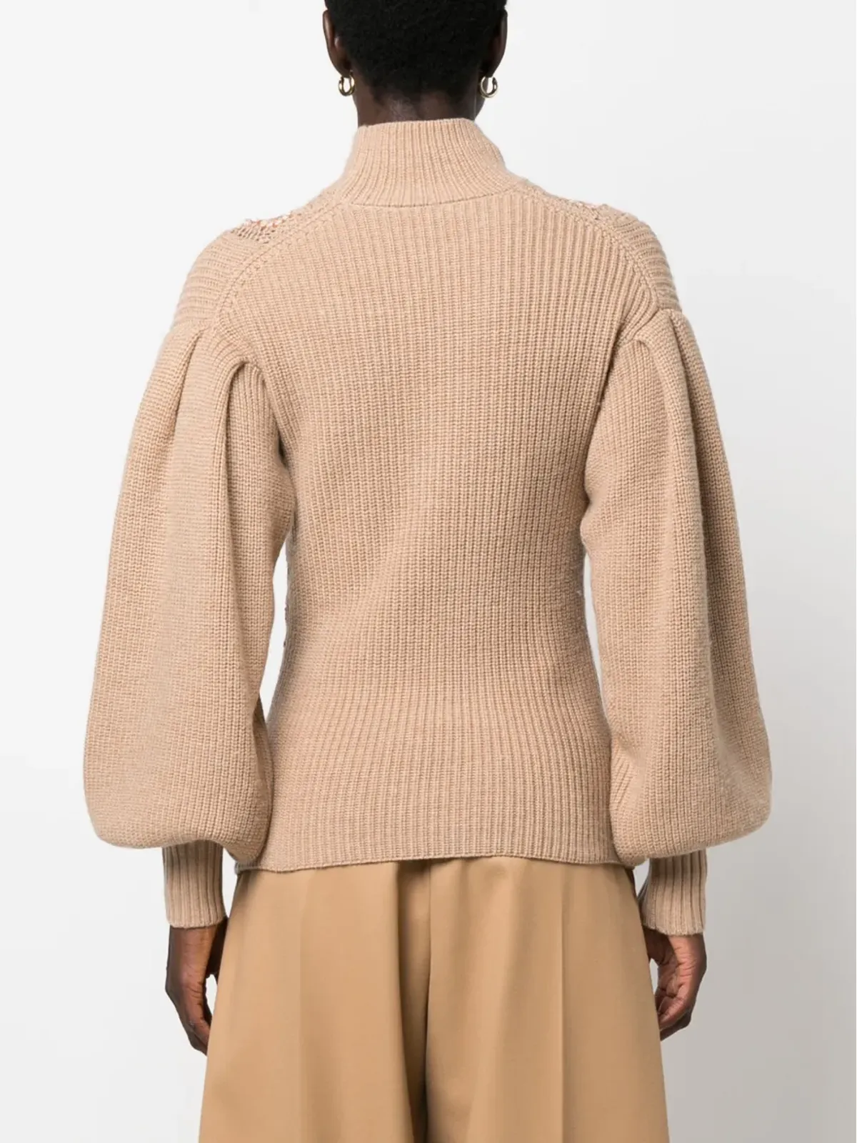 Ulla Johnson クロシェディテールのメリノジャンパー - 画像4