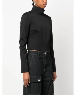 MM6 Maison Margiela クロップドハイネックブラウス - サムネイル3