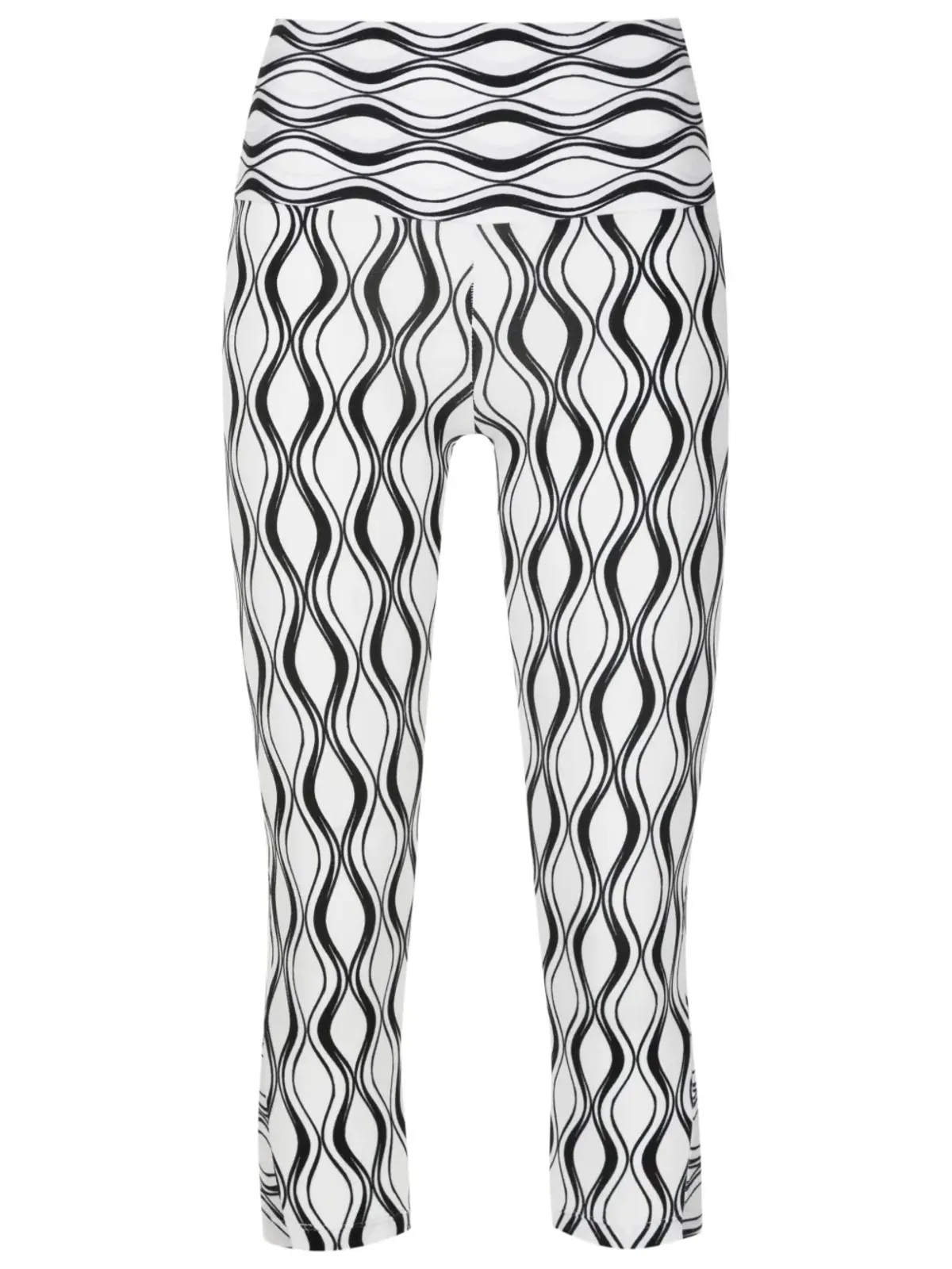 AMIR SLAMA GYM グラフィックプリント クロップドレギンス - White - 画像1