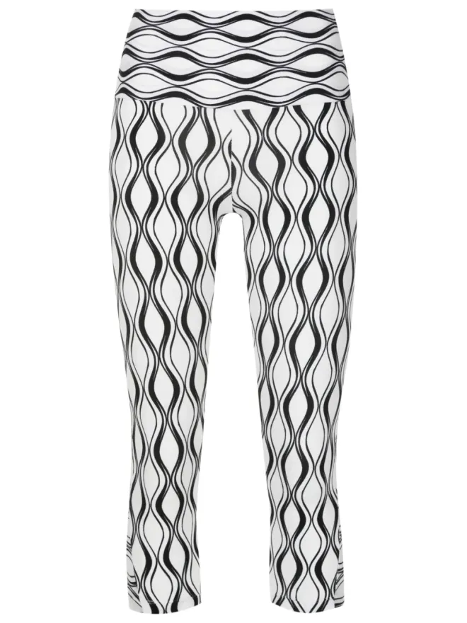 AMIR SLAMA GYM AMIR SLAMA GYM グラフィックプリント クロップドレギンス - Whiteの商品画像