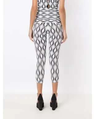 AMIR SLAMA GYM グラフィックプリント クロップドレギンス - White - サムネイル4