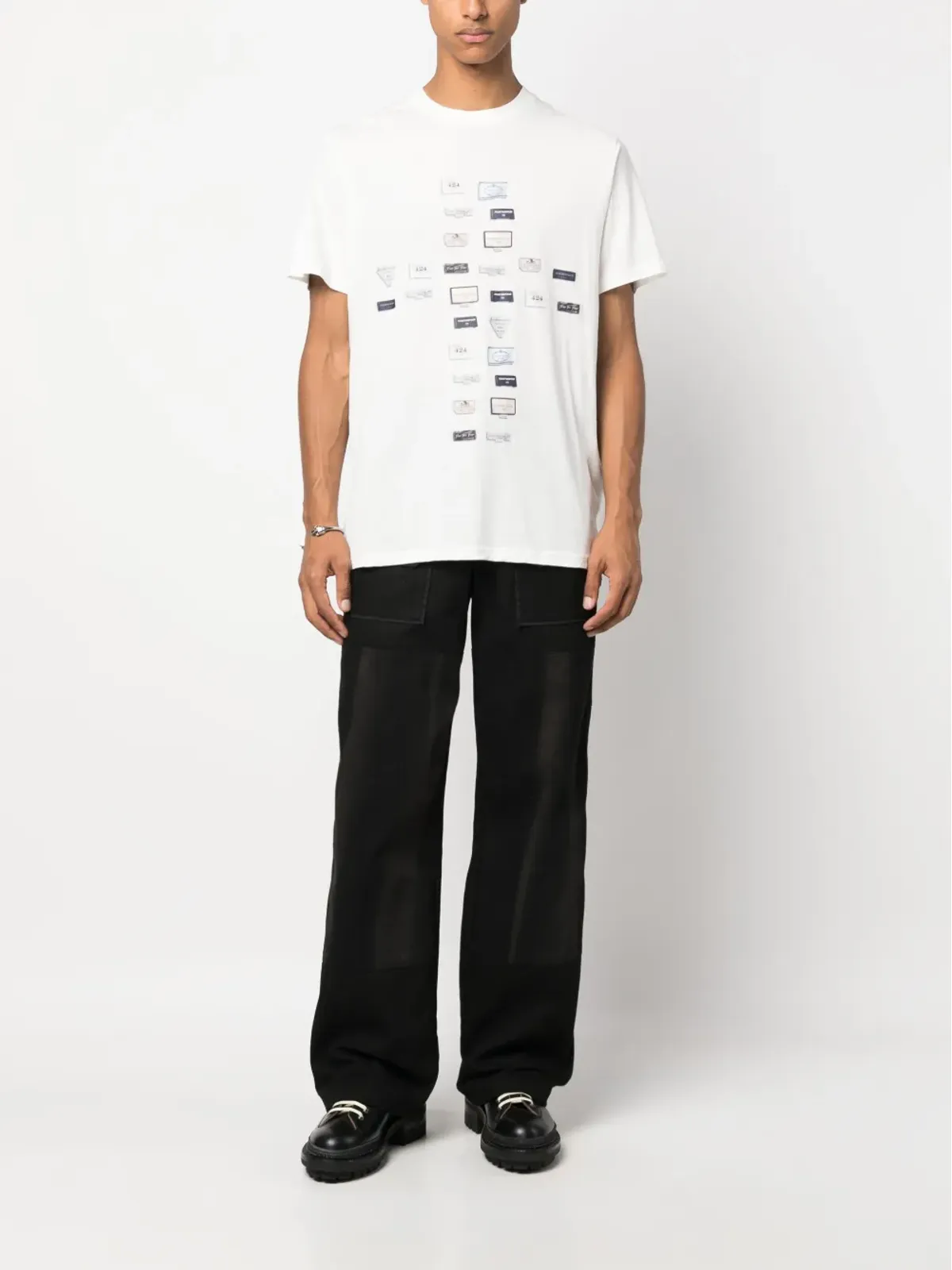 424 グラフィックプリント コットン Tシャツ - 画像2