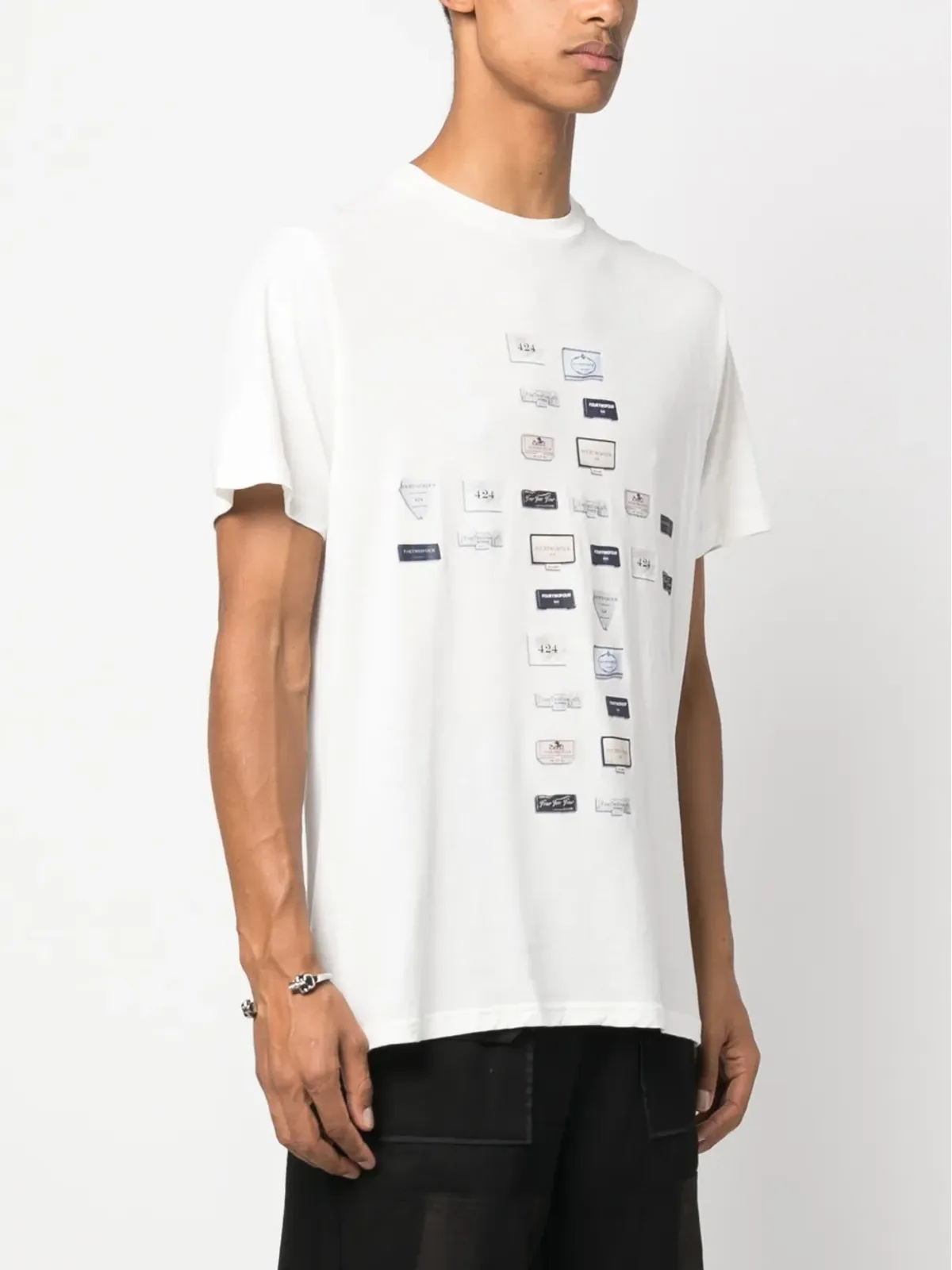 424 グラフィックプリント コットン Tシャツ - 画像3