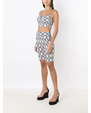 AMIR SLAMA GYM グラフィックプリント カットアウトショーツ - サムネイル2