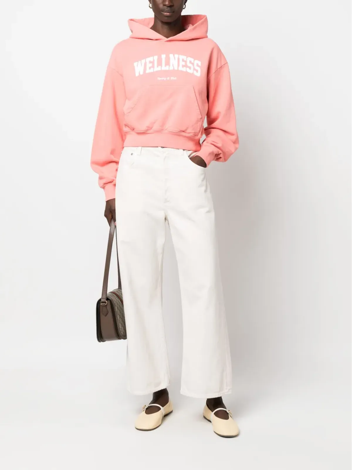Sporty & Rich ロゴプリント コットン パーカー - 画像2