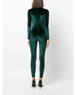 Atu Body Couture ベルベット ハイネック ジャンプスーツ - サムネイル4