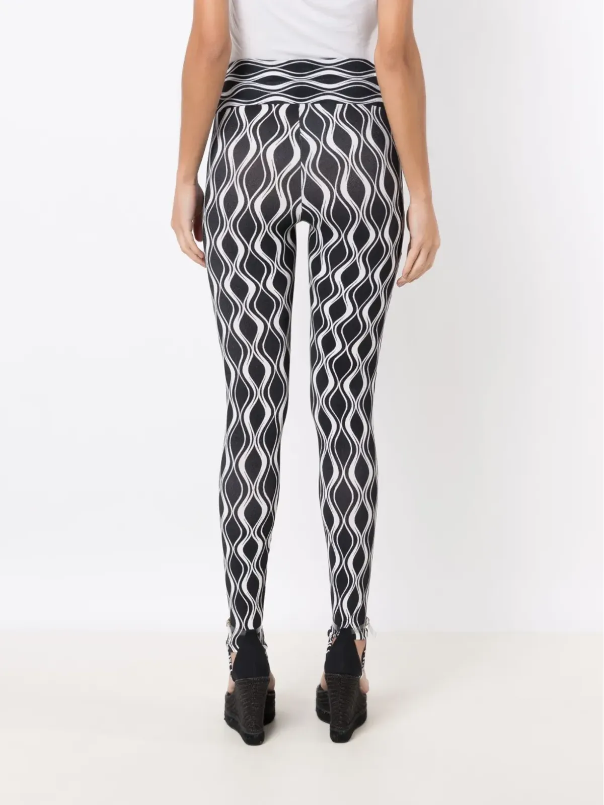 AMIR SLAMA GYM 波柄ハイウエストレギンス - 画像4