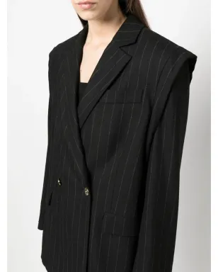 Versace Jeans Couture ピンストライプ柄 ダブルブレスト ブレザー - サムネイル5