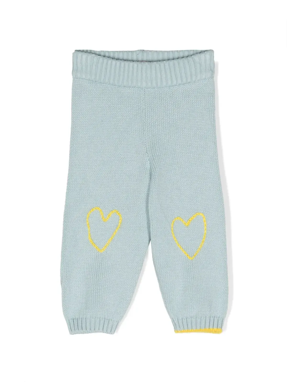 Gensami kids ハート刺繍入り 編み地パンツ - 画像1