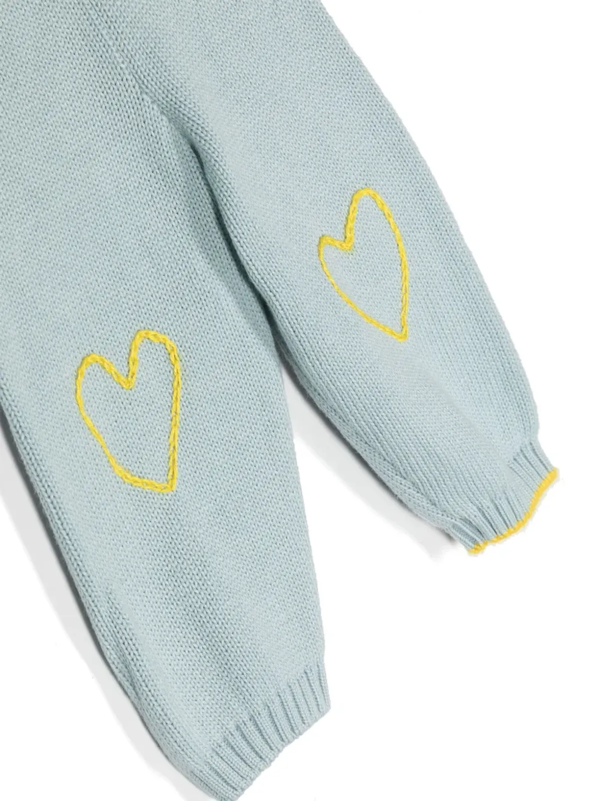 Gensami kids ハート刺繍入り 編み地パンツ - 画像3