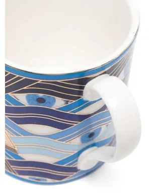 Jonathan Adler ドラッグリスト ポーセリン マグ セット（4個セット） - ブルー - サムネイル3