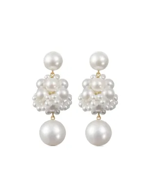 Sophie Bille Brahe 14ktリサイクルイエローゴールド Dora淡水パール イヤリング - サムネイル1