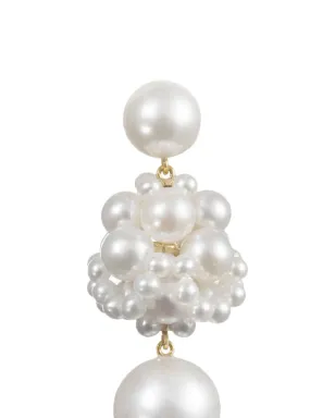 Sophie Bille Brahe 14ktリサイクルイエローゴールド Dora淡水パール イヤリング - サムネイル2