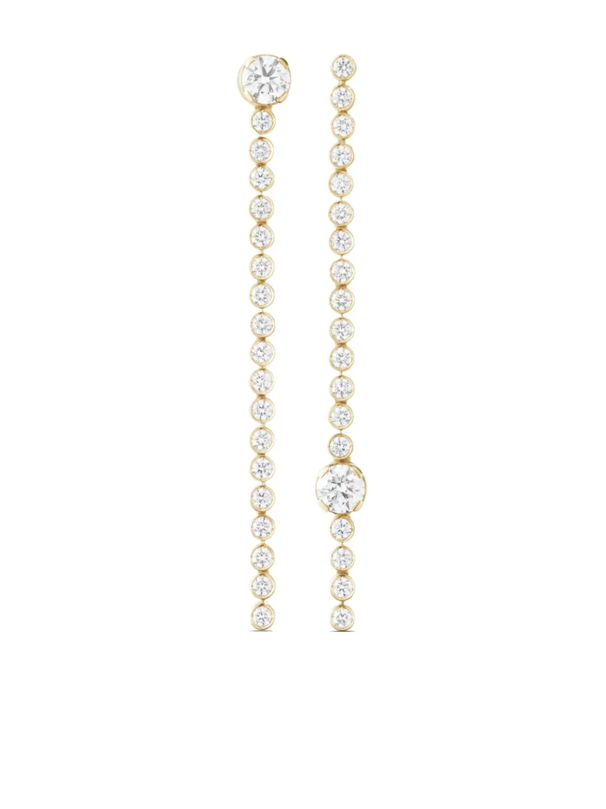 Sophie Bille Brahe 18kt リサイクル イエローゴールド Ciel De Diamant ダイヤモンド ピアス - 画像1