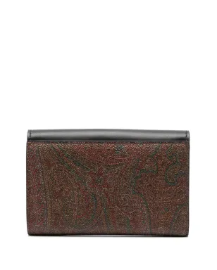 ETRO エトロ Essential ペイズリープリント レザー ウォレット - ブラック - サムネイル2