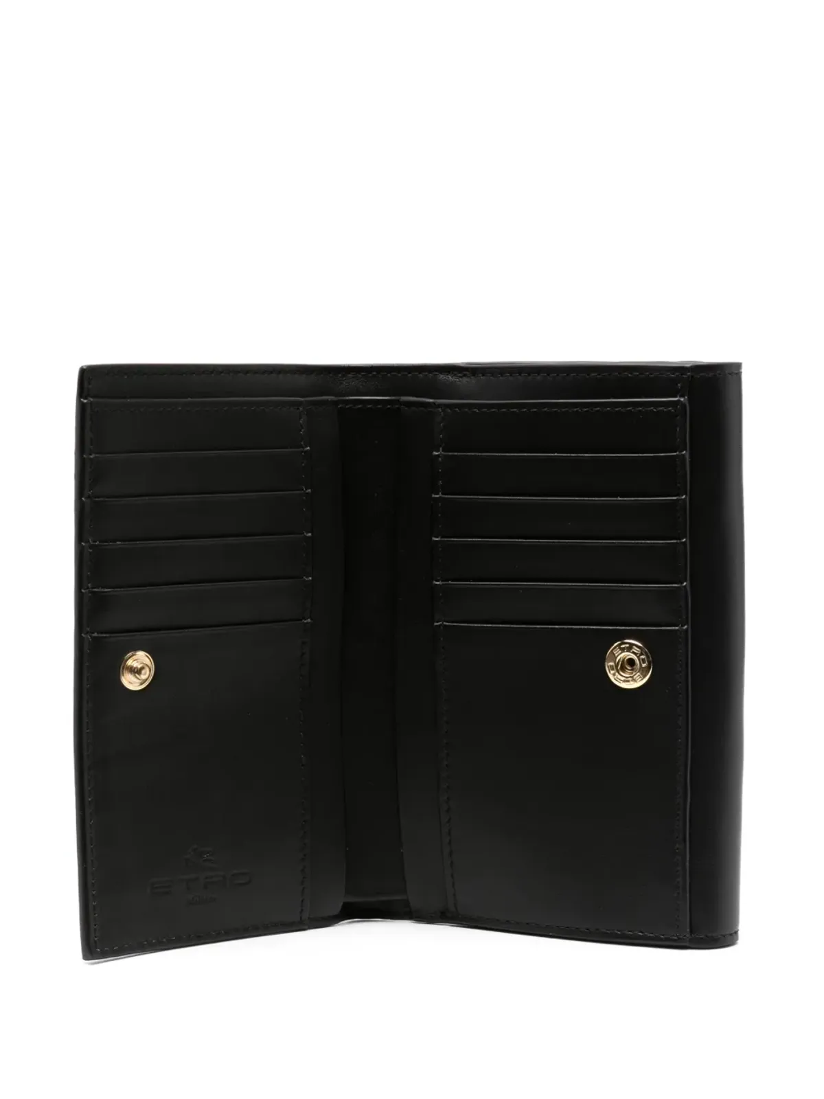 ETRO エトロ Essential ペイズリープリント レザー ウォレット - ブラック - 画像3