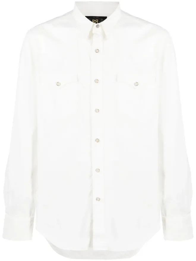 Ralph Lauren RRL Ralph Lauren RRL ロングスリーブ コットンシャツ - ホワイトの商品画像