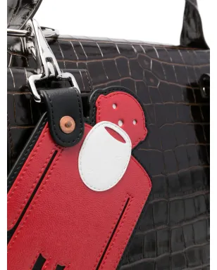 Walter Van Beirendonck クロコダイル型押しカーフレザー バッグ - サムネイル4