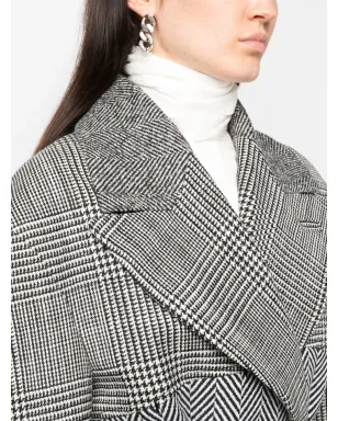 TOM FORD 千鳥格子柄 ベルト付きコート - サムネイル5