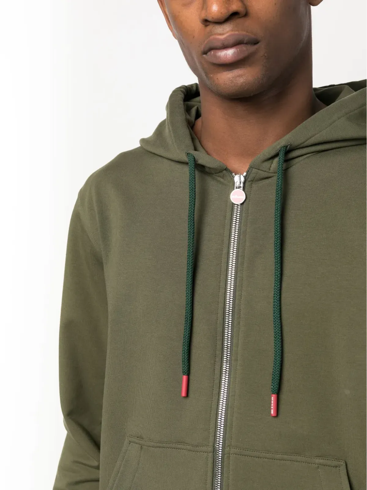 Kiton フーデッド トラックスーツ セット グリーン - 画像5