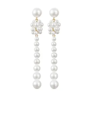 Sophie Bille Brahe 14Kリサイクルイエローゴールド Colonna 淡水パール イヤリング - サムネイル1