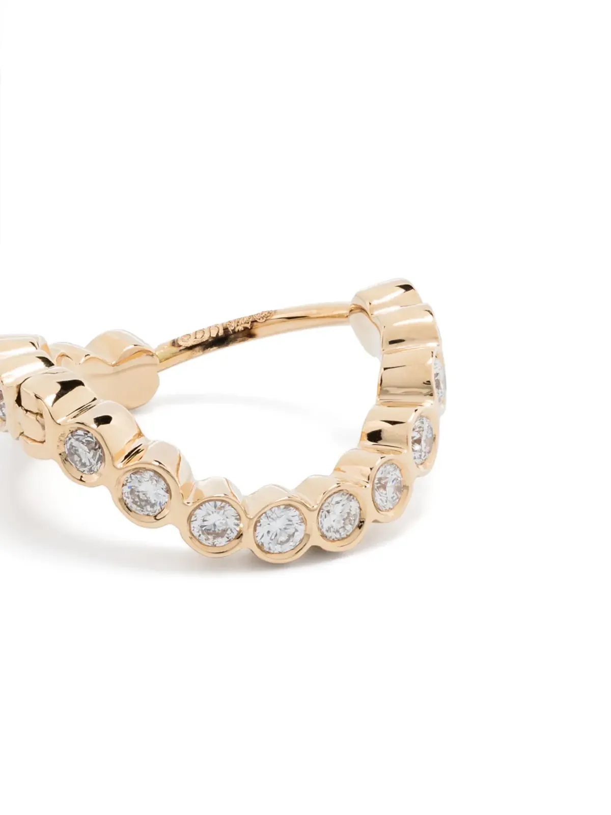 Sophie Bille Brahe 18kt yellow gold Petit Courant diamond earring - 画像4