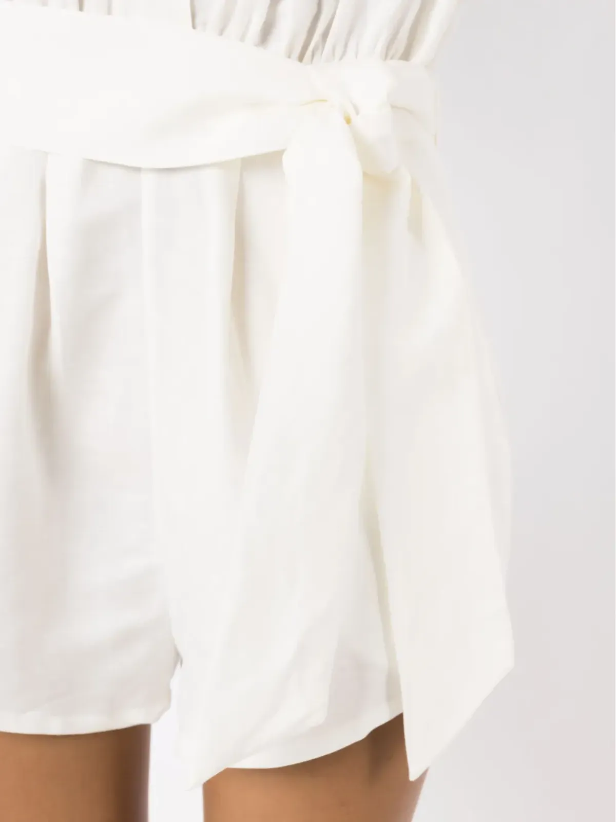 Adriana Degreas Orquidea Vintage linen-blend プレイスーツ - ホワイト - 画像5