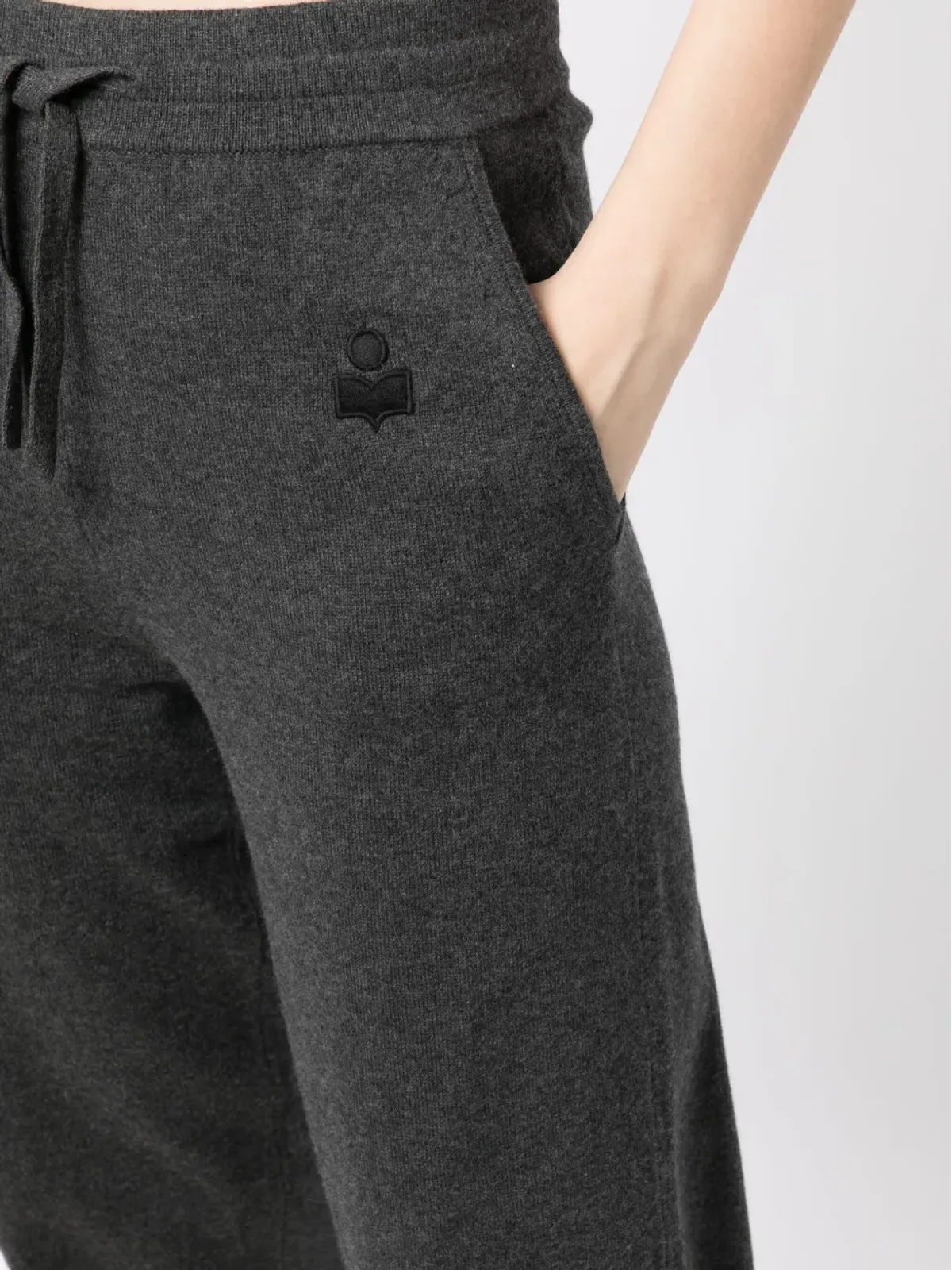 MARANT ÉTOILE Kira ドローコードウエスト ニットパンツ - 画像5