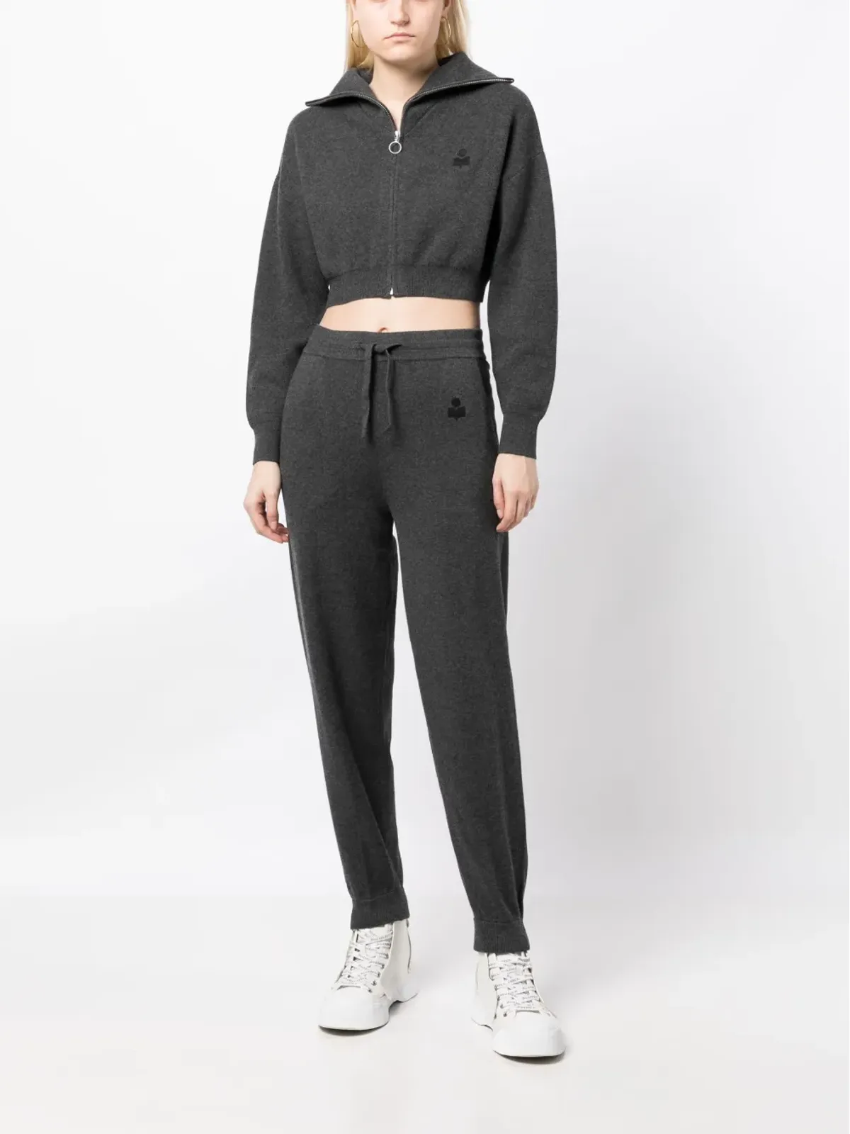 MARANT ÉTOILE Kira ドローコードウエスト ニットパンツ - 画像2