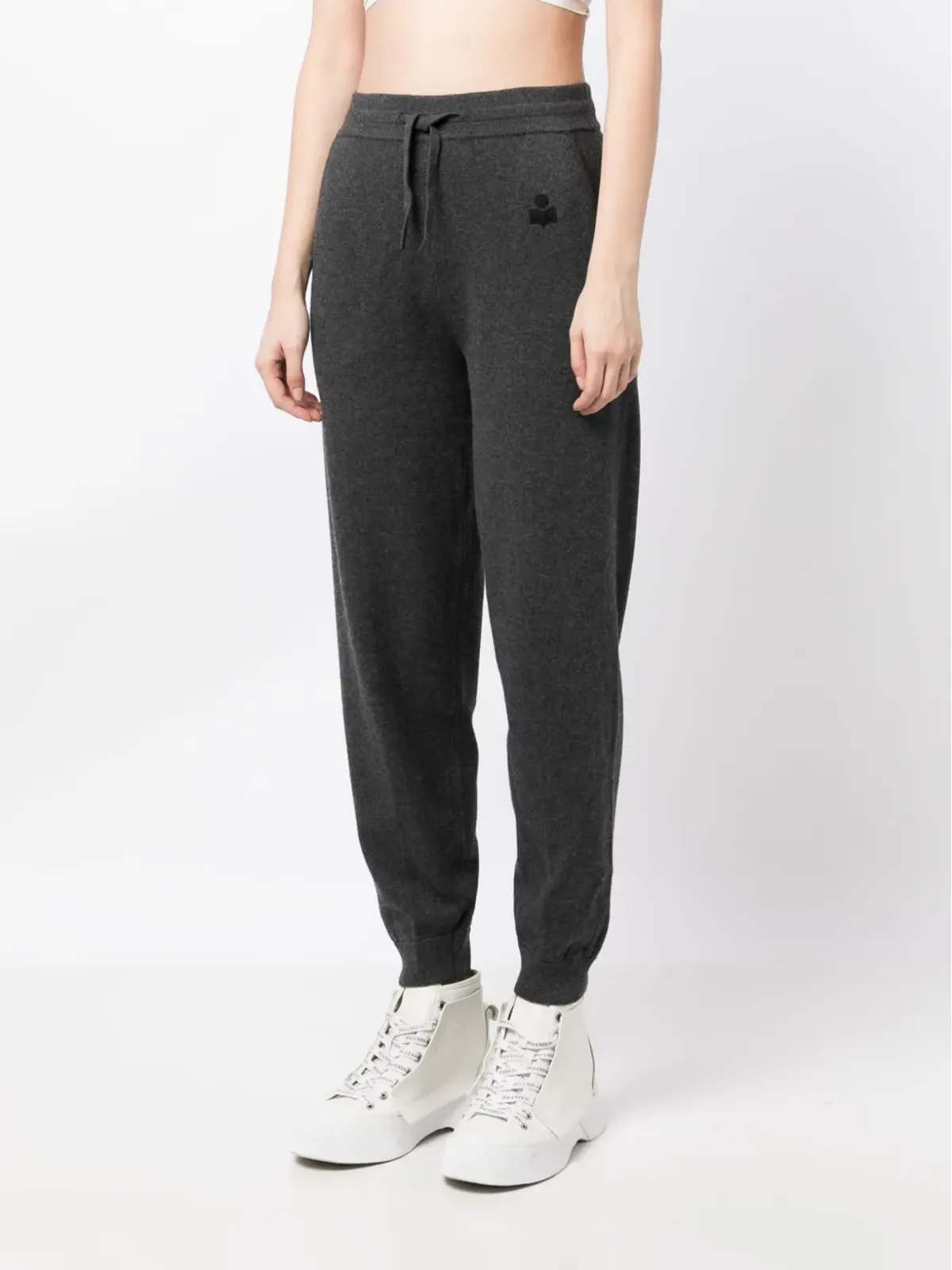 MARANT ÉTOILE Kira ドローコードウエスト ニットパンツ - 画像3