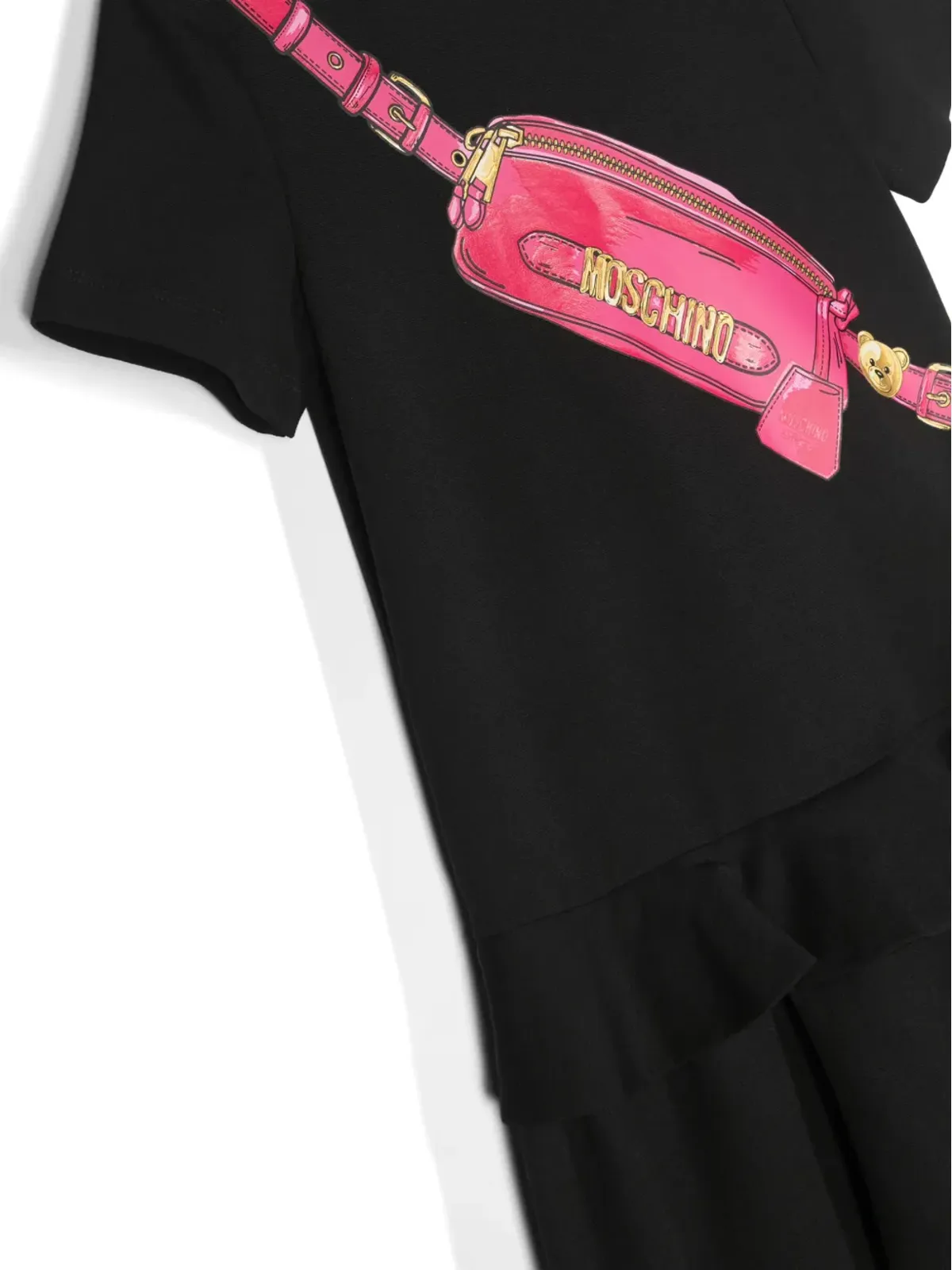 Moschino Kids グラフィックプリント・フリルディテールのドレス - 画像3