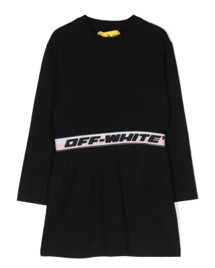 Off-White Kids ロゴプリントコットンドレス - サムネイル1