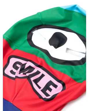 Walter Van Beirendonck グラフィックプリント カラーブロック フェイスマスク - ブルー - サムネイル2