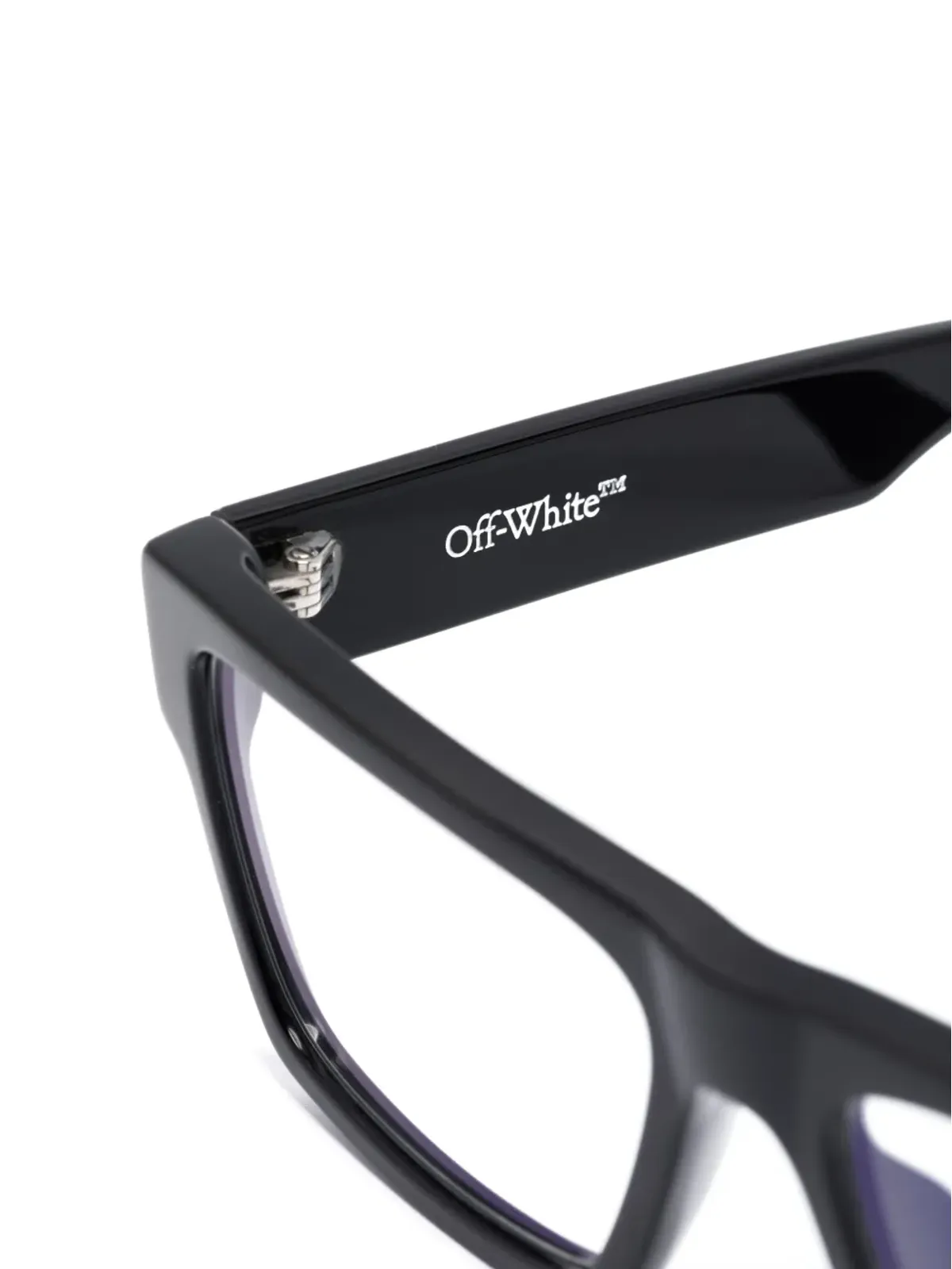 Off-White Eyewear オプティカルスタイル46スクエアフレーム眼鏡 - ブラック - 画像3