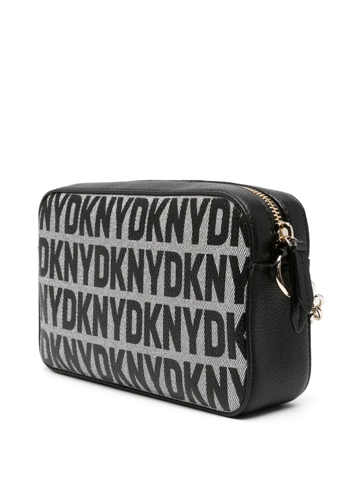 DKNY Sara ロゴプリント レザー クロスボディバッグ - 画像3