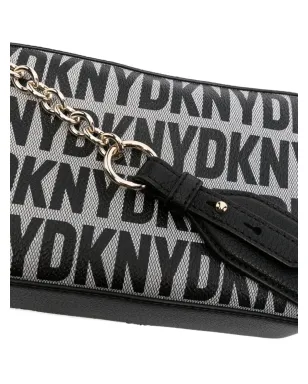 DKNY Sara ロゴプリント レザー クロスボディバッグ - サムネイル4