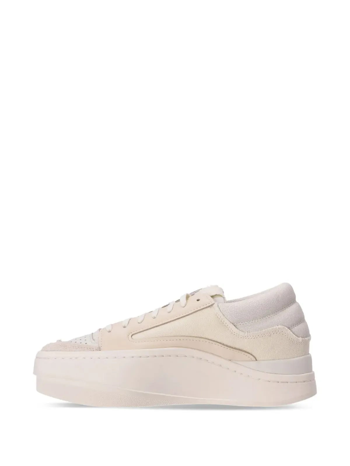 Y-3 Lux B-Ball レザースニーカー ホワイト - 画像5