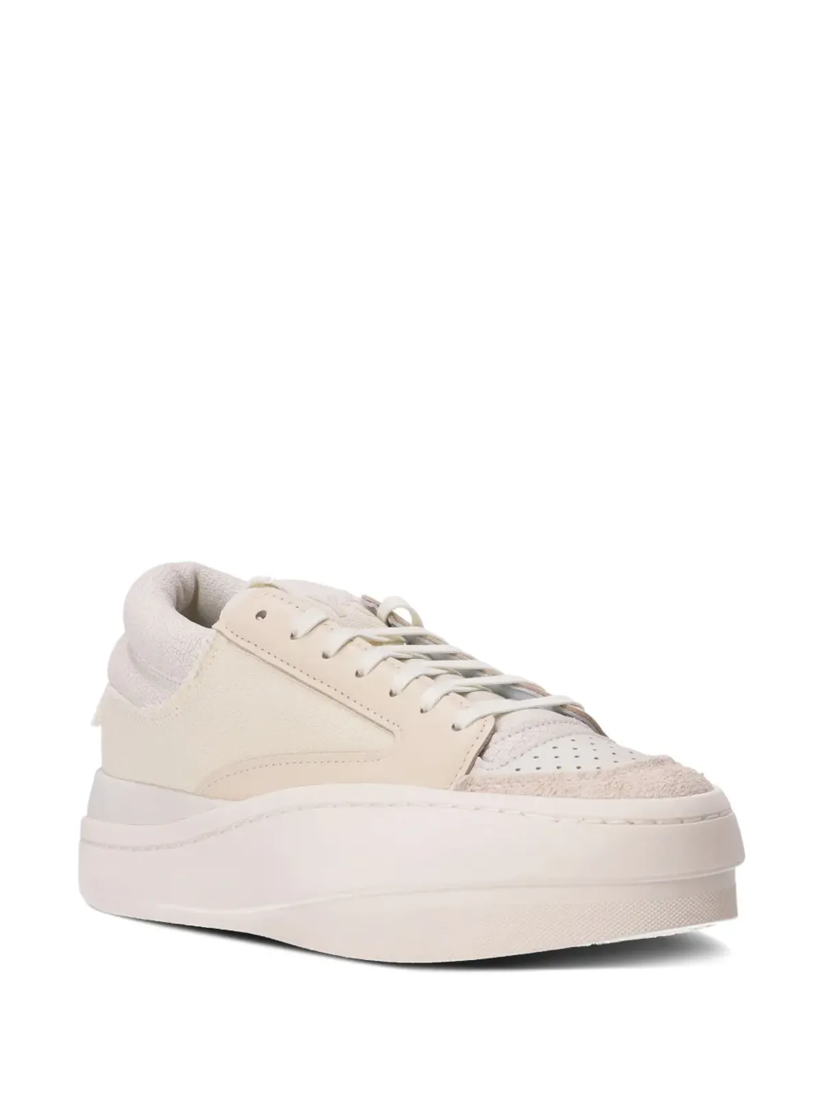 Y-3 Lux B-Ball レザースニーカー ホワイト - 画像2