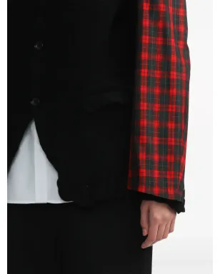 Black Comme Des Garçons panelled single-breasted blazer - サムネイル5