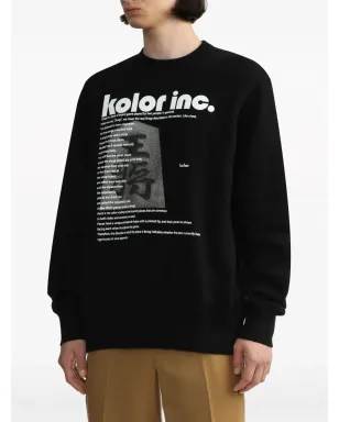 Kolor ロゴプリント コットン スウェットシャツ - サムネイル3