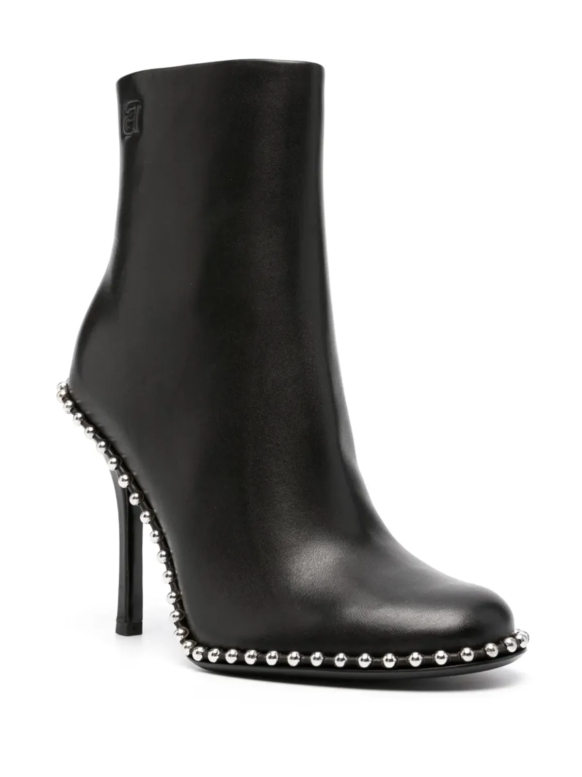 Alexander Wang 110mm スタッズ付き レザー アンクルブーツ - 画像2